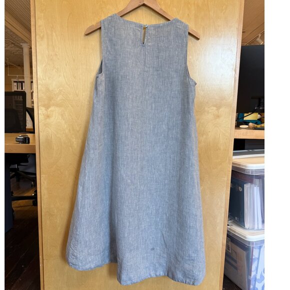 Eileen Fisher - Linen A-Line Dress - Picture 3 of 5